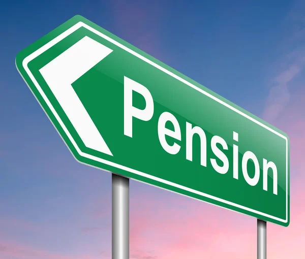 A Pension koncepció. — Stock Fotó