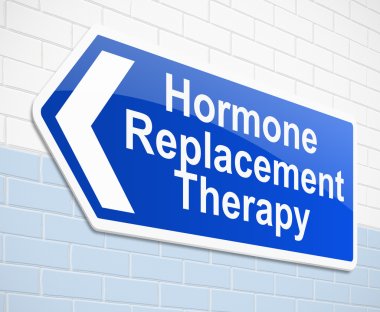 Hormone replacement therapy concept. clipart