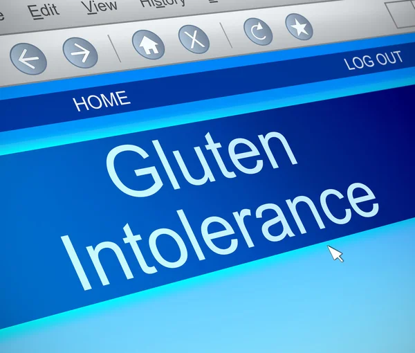 Gluténintolerancia-koncepció. — Stock Fotó