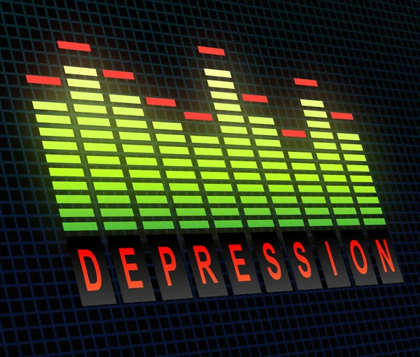 Depressie concept. — Stockfoto