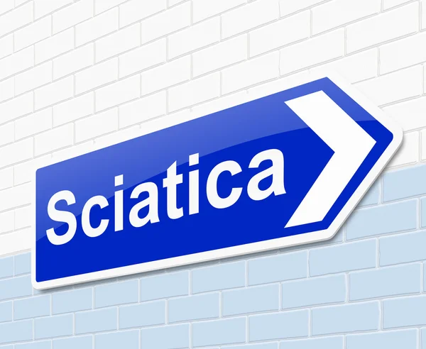 Concetto sciatica . — Foto Stock