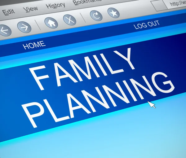 Aile planlaması kavramı. — Stok fotoğraf