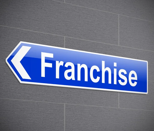 Concetto di franchising . — Foto Stock