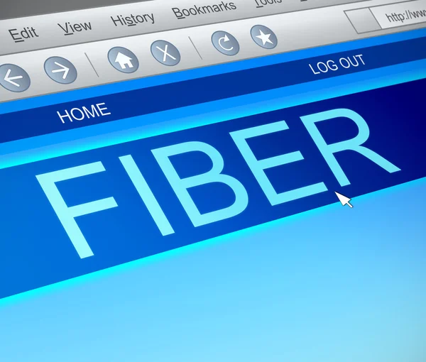 Fiber-konceptet. — Stockfoto