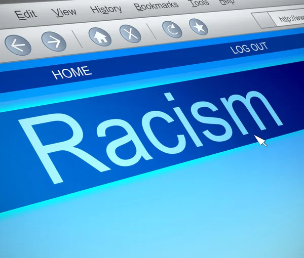 Rasszizmus fogalmát. — Stock Fotó