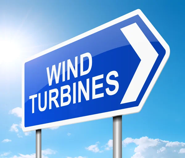Wind turbine concept. — Stockfoto