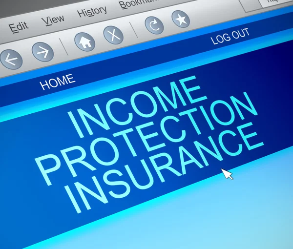 Inkomen bescherming verzekering concept. — Stockfoto