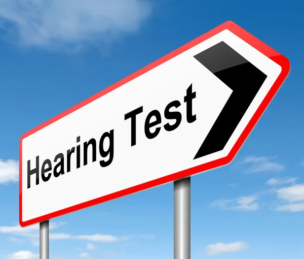 Hearing test concept. — Stock Photo, Image