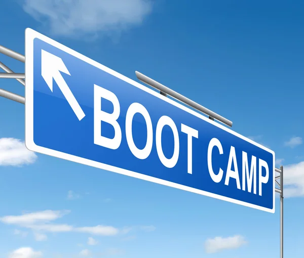 Το boot camp έννοια. — Φωτογραφία Αρχείου