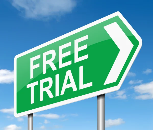 Free trial concept. — Stock Photo, Image