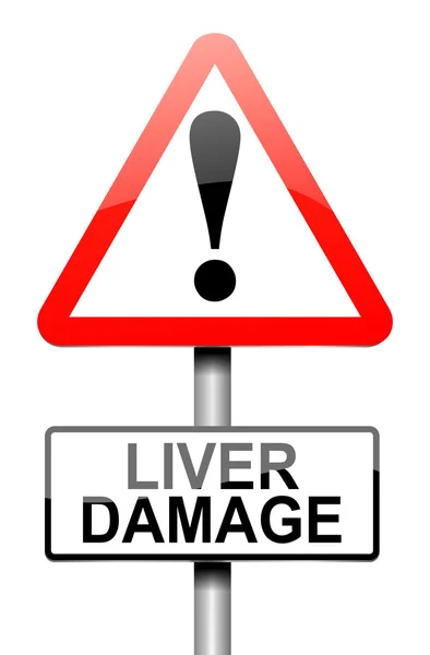 Liver damage concept. — Stock Photo, Image