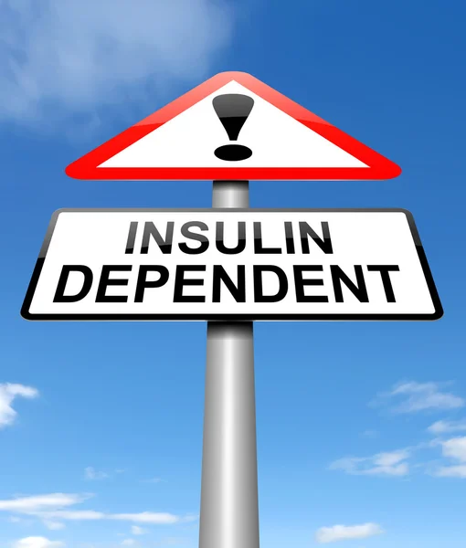 Insulin beroende koncept. — Stockfoto