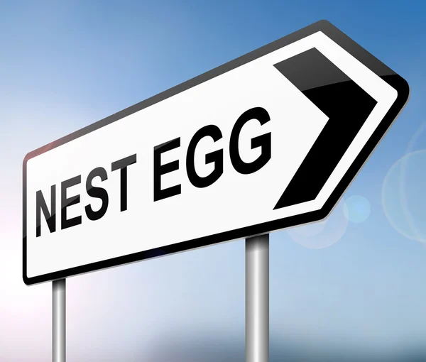 Nest egg concept. — Stock Photo, Image