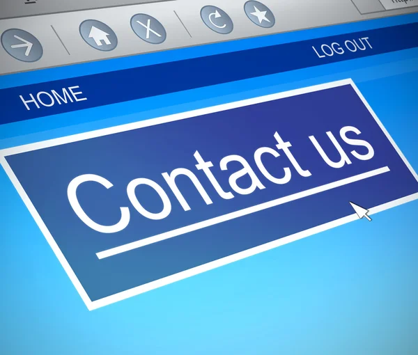 Contact us concept. — Stock Photo, Image