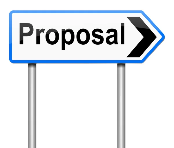 Proposal concept. — Stock Photo, Image