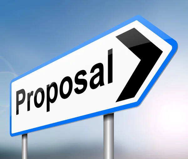 Proposal concept. — Stock Photo, Image