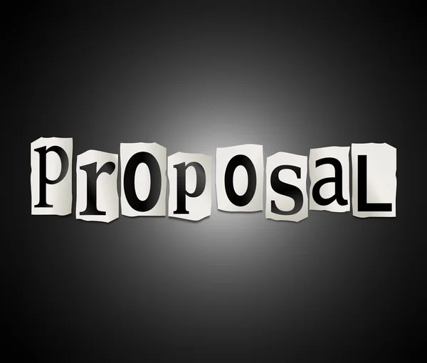 Proposal concept. — Stock Photo, Image