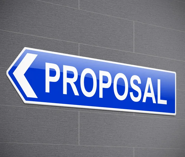 Proposal concept. — Stock Photo, Image