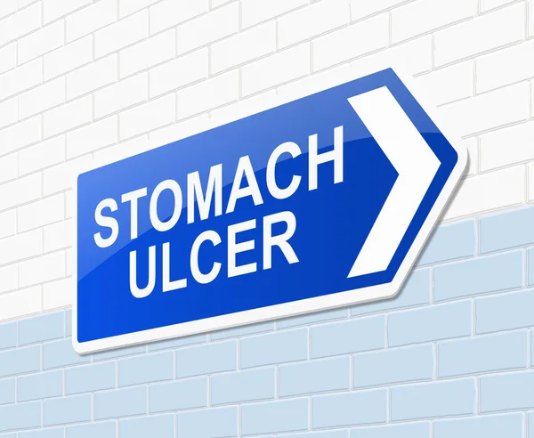Concepto de úlcera de estómago. — Foto de Stock