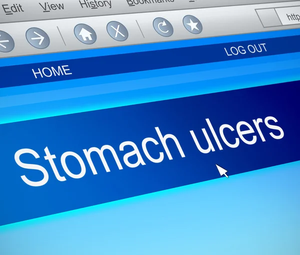 Concepto de úlcera de estómago. —  Fotos de Stock