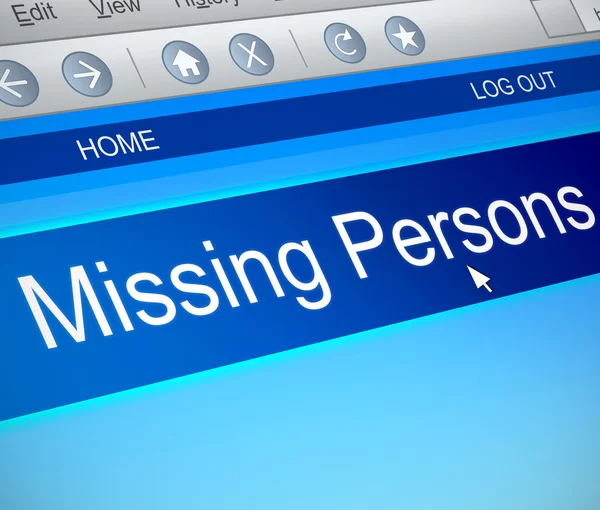 Missing persons concept. — Stock Photo, Image