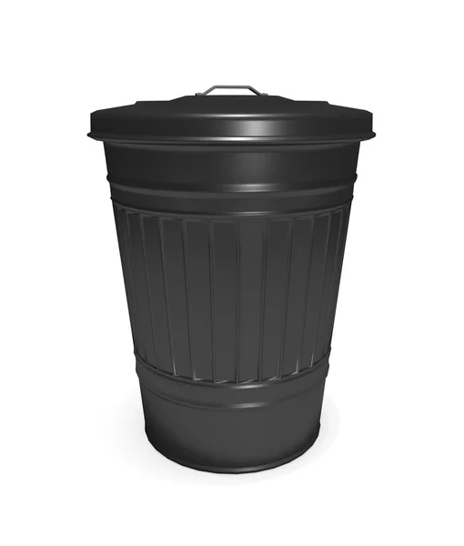 Black bin. — Stock Photo, Image