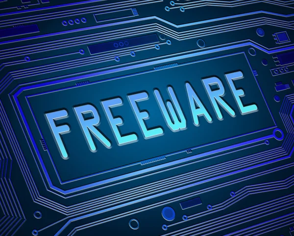 Freeware-Konzept. — Stockfoto