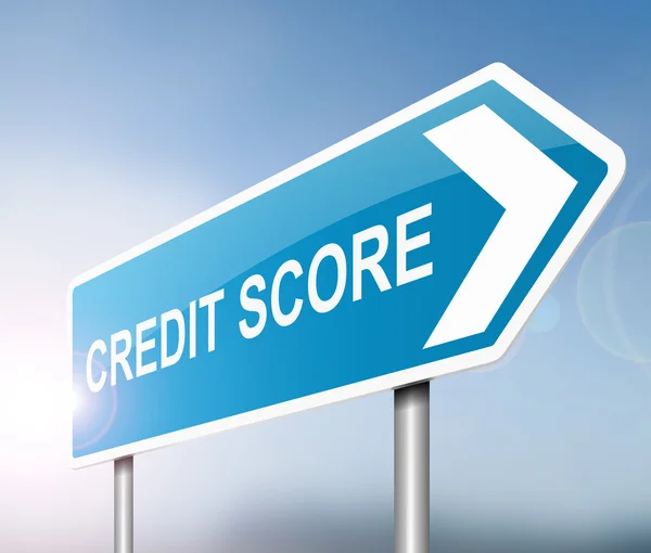 Credit score concept. — Stock Photo, Image