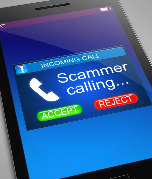 Scam caller concept. — Stock Photo, Image