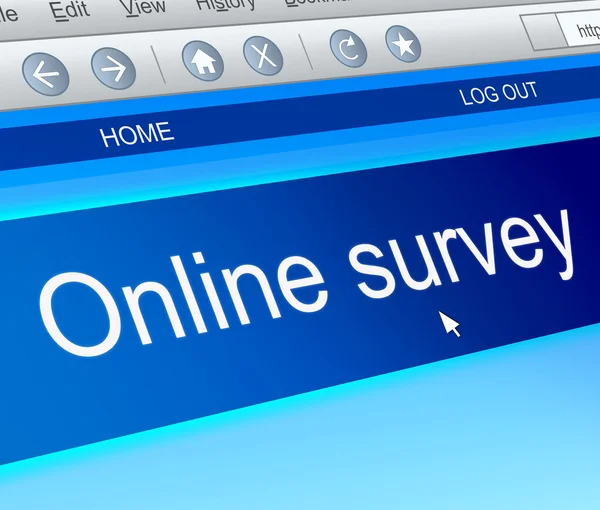 Online survey concept. — Stock Photo, Image