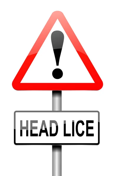 Head lice concept. — Stock Photo, Image