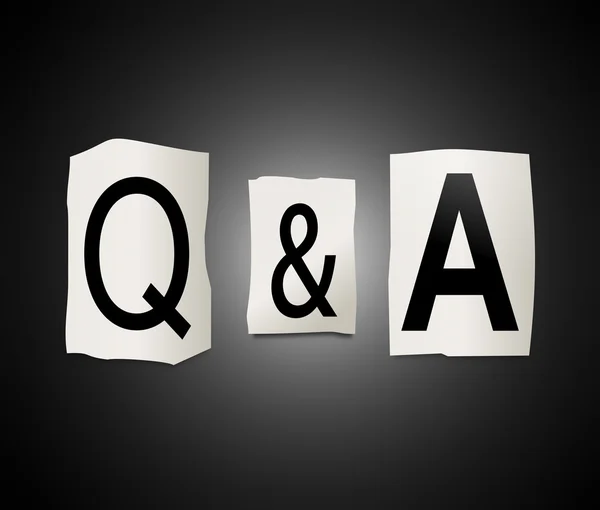 Questions and answers concept. — Stock Photo, Image