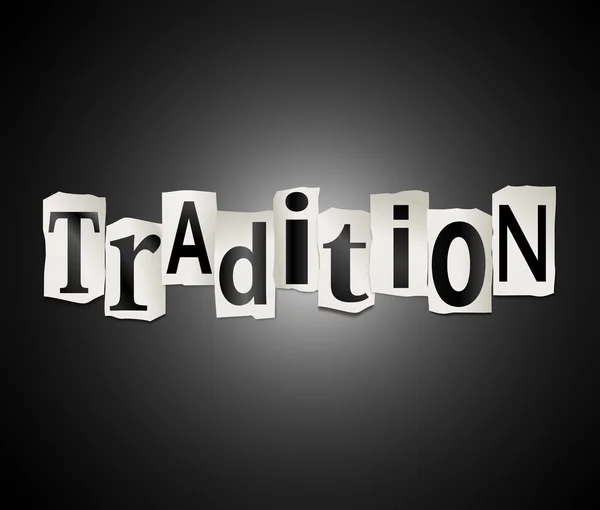 Tradition koncept. — Stockfoto