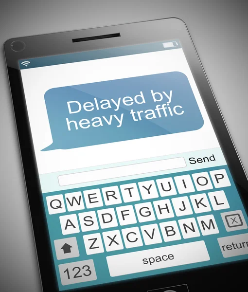 Traffic message. — Stock Photo, Image