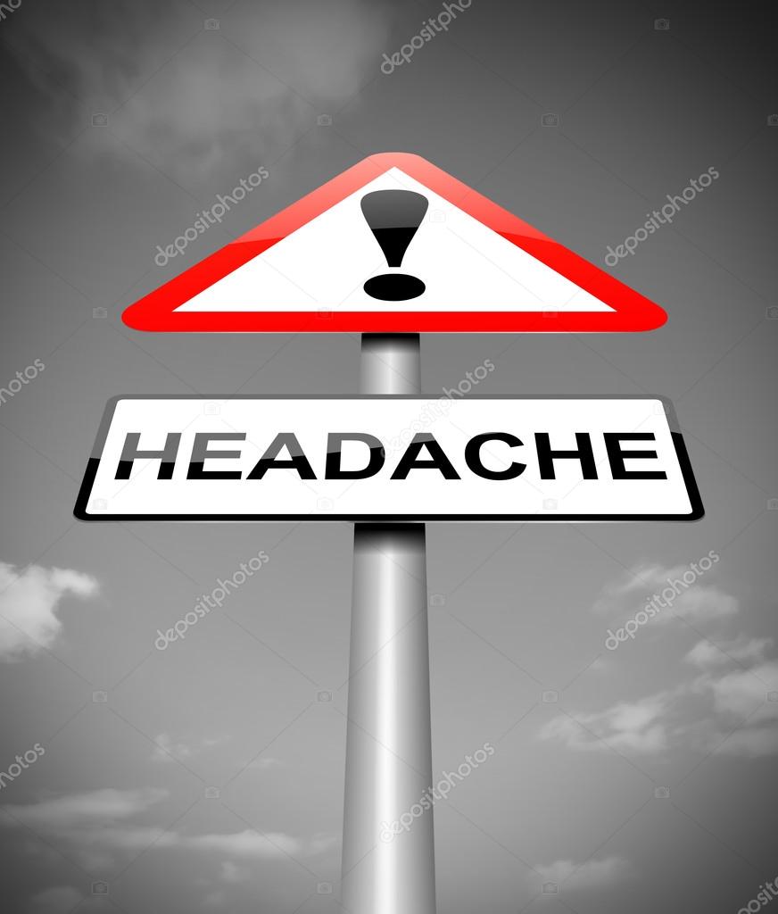 Headache concept.