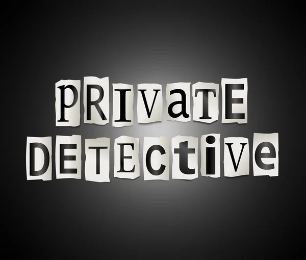 Conceito de detective privado . — Fotografia de Stock