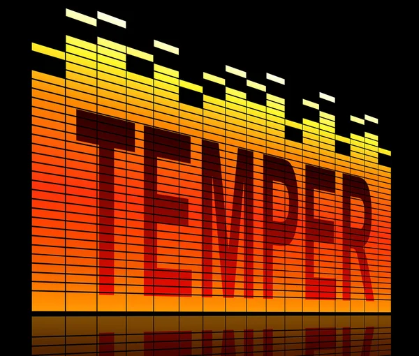 Temper concepto de palabra . — Foto de Stock