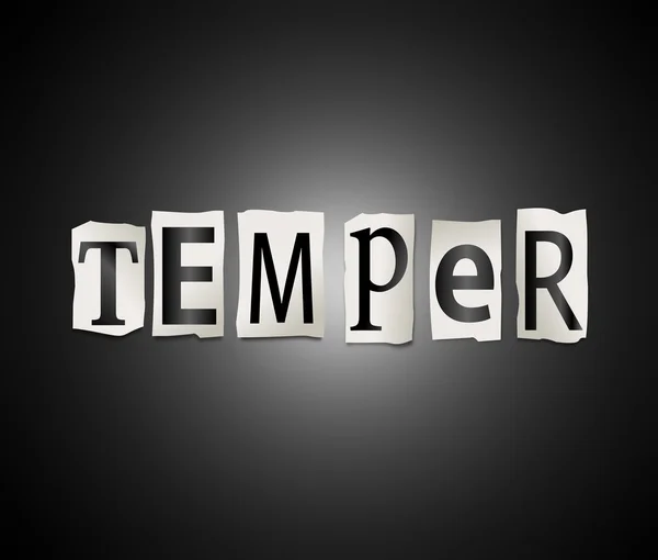 Temper word concept. — Stock Photo © 72soul 88901562