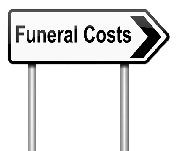 Pohřební náklady koncepce. — Stock fotografie