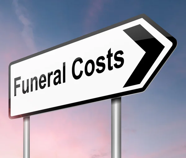 Pohřební náklady koncepce. — Stock fotografie