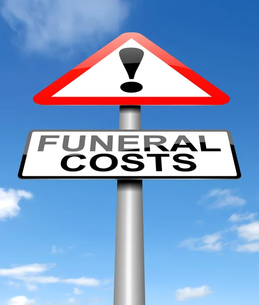 Funeral costs concept. — Stock Photo, Image