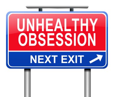 Sağlıksız saplantısı uyarı kavramı.