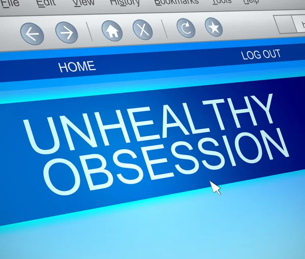 Unhealthy obsession concept. — Stock Photo, Image