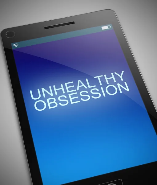 Unhealthy obsession concept. — Stock Photo, Image