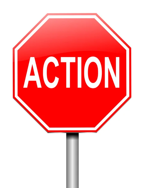 Action sign concept. — Stock Photo, Image