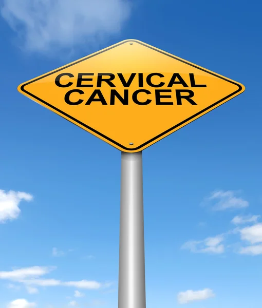 Concepto de signo de cáncer cervical . — Foto de Stock