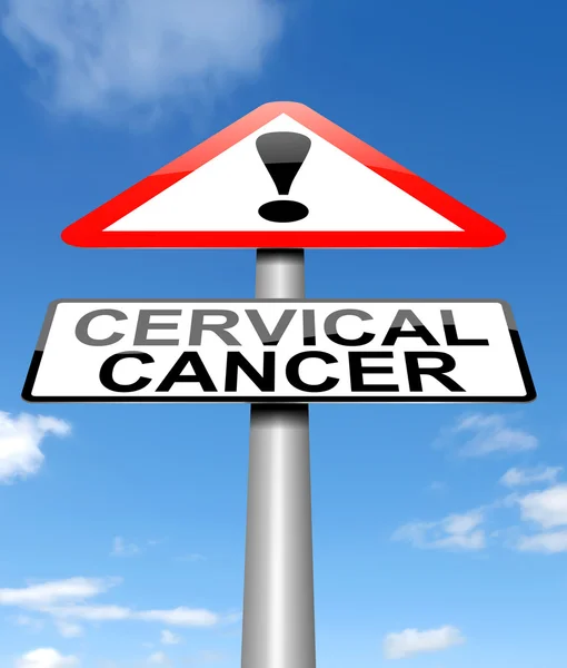 Concepto de signo de cáncer cervical . — Foto de Stock