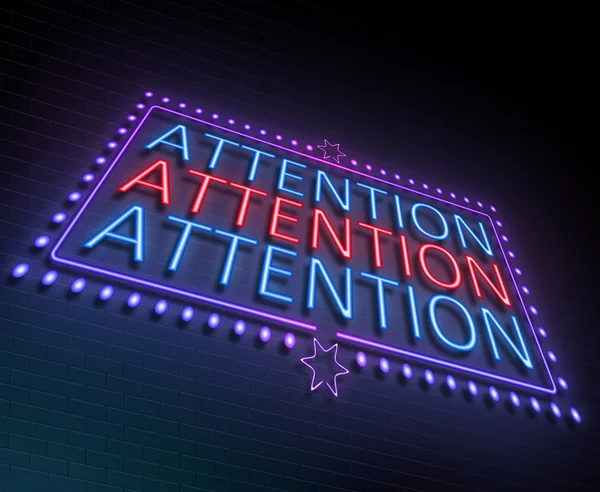 Attention sign concept. — Stock Photo, Image