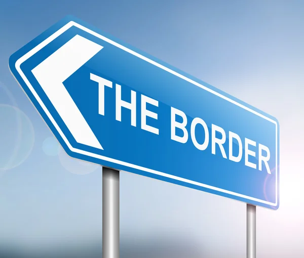 Border sign concept. — Stock Photo, Image