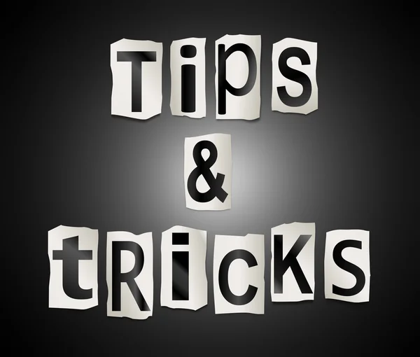 Tips och tricks koncept. — Stockfoto